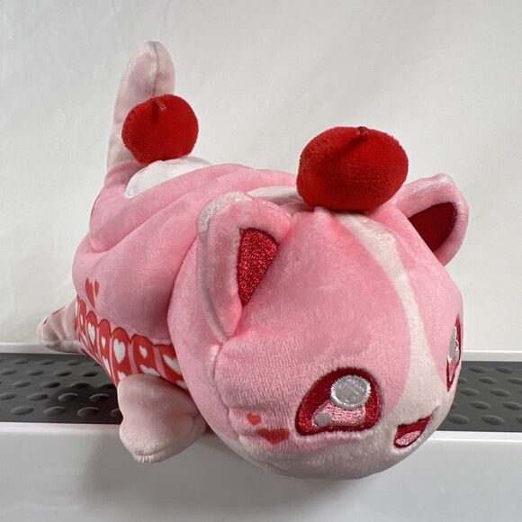 Aphmau MeeMeows Litter 3 Pink Cherry Cupcake Cat 6" Plush Valentines - Picture 2 of 12